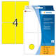 Etiket HERMA 2491 52x82mm geel 128 stuks