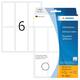 Etiket HERMA 10616 34x67mm verwijderbaar wit 144 stuks