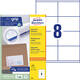 Etiket Avery 3426 105x70mm wit 800 stuks