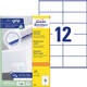 Etiket Avery 3424 105x48mm wit 1200 stuks