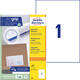 Etiket Avery 3478 210x297mm A4 wit 100 stuks