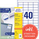 Etiket Avery 3657 48.5x25.4mm wit 4000 stuks
