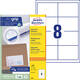 Etiket Avery 3660 97x67.7mm wit 800 stuks