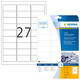 Naambadge etiket HERMA 4511 63.5x29.6mm wit 540 stuks