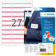 Naambadge etiket HERMA 4512 63.5x29.6mm wit/rood 540 stuks