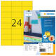 Etiket HERMA 4406 70x37mm geel 2400 stuks