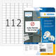 Etiket HERMA 4211 25.4x16.9mm verwijderbaar wit 2800 stuks