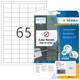 Etiket HERMA 4212 38.1x21.2mm verwijderbaar wit 1625 stuks