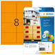 Etiket HERMA 5145 99.1x67.7mm fluor oranje 160 stuks