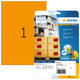 Etiket HERMA 5149 210x297mm A4 fluor oranje 20 stuks