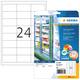 Etiket HERMA 4389 66x33.8mm diepvries wit 600 stuks