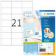 Etiket HERMA 4451 70x42mm premium wit 2100 stuks