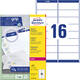 Etiket Avery L7162-100 99.1x33.9mm wit 1600 stuks