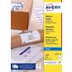 Etiket Avery J8163-100 99.1x38.1mm wit 1400 stuks