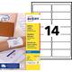 Etiket Avery J8163-100 99.1x38.1mm wit 1400 stuks
