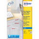 Etiket Avery J8656-25 46x11.1mm wit 2100 stuks