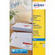 Etiket Avery J8651-25 38.1x21.2mm wit 1625 stuks