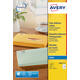 Etiket Avery J8562-25 99.1x33.9mm transparant 400 stuks