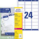 Etiket Avery L7159-100 63.5x33.9mm wit 2400 stuks