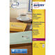 Etiket Avery L7551-25 38.1x21.1mm transparant 1625 stuks