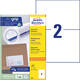 Etiket Avery 3655 210x148mm A5 wit 200 stuks