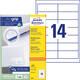 Etiket Avery 3678 97x37mm wit 1400 stuks