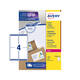Etiket Avery L7169-250 99.1x139mm wit 1000 stuks