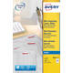 Etiket Avery J8654-25 45.7x25.4mm wit 1000 stuks
