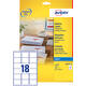 Etiket Avery J8161-10 63.5x46.6mm wit 180 stuks