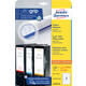 Rugetiket Avery smal 38x192mm zelfklevend wit