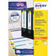 Rugetiket Avery breed 61x192mm zelfklevend wit