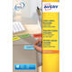Etiket Avery L6041-20 45.7x21.2mm geel 960 stuks