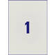 Etiket Avery L6013-20 210x297mm zilver 20 stuks