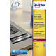 Etiket Avery L6009-20 45.7x21.2mm zilver 960 stuks