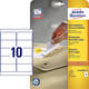 Etiket Avery L4744REV-25 96x50.8mm afneembaar wit 250 stuks
