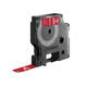 Labeltape Dymo LabelManager D1 polyester 12mm wit op rood