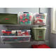 Labeltape Dymo LabelManager D1 polyester 12mm wit op rood