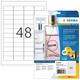 Etiket HERMA 8016 45.7x21.2mm transparant 1200 stuks