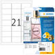 Etiket HERMA 8017 63.5x38.1mm transparant 525 stuks