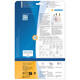 Etiket HERMA 8017 63.5x38.1mm transparant 525 stuks