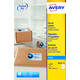 Etiket Avery J8167-25 199.6x289.1mm wit 25 stuks