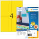 Etiket HERMA 4396 105x148mm A6 geel 400 stuks