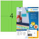 Etiket HERMA 4399 105x148mm A6 groen 400 stuks