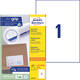 Etiket Avery 3478-200 210x297mm A4 wit 200 stuks