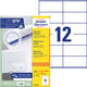 Etiket Avery 3424-200 105x48mm wit 2400 stuks