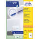 Etiket Avery 3658 64.6x33.8mm wit 4800 stuks