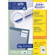 Etiket Avery 3657-200 48.5x25.4mm wit 8000 stuks