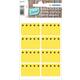 Etiket HERMA 3771 26x40mm diepvries geel 48 stuks