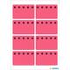 Etiket HERMA 3772 26x40mm diepvries rood 48 stuks