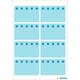 Etiket HERMA 3773 26x40mm diepvries blauw 48 stuks